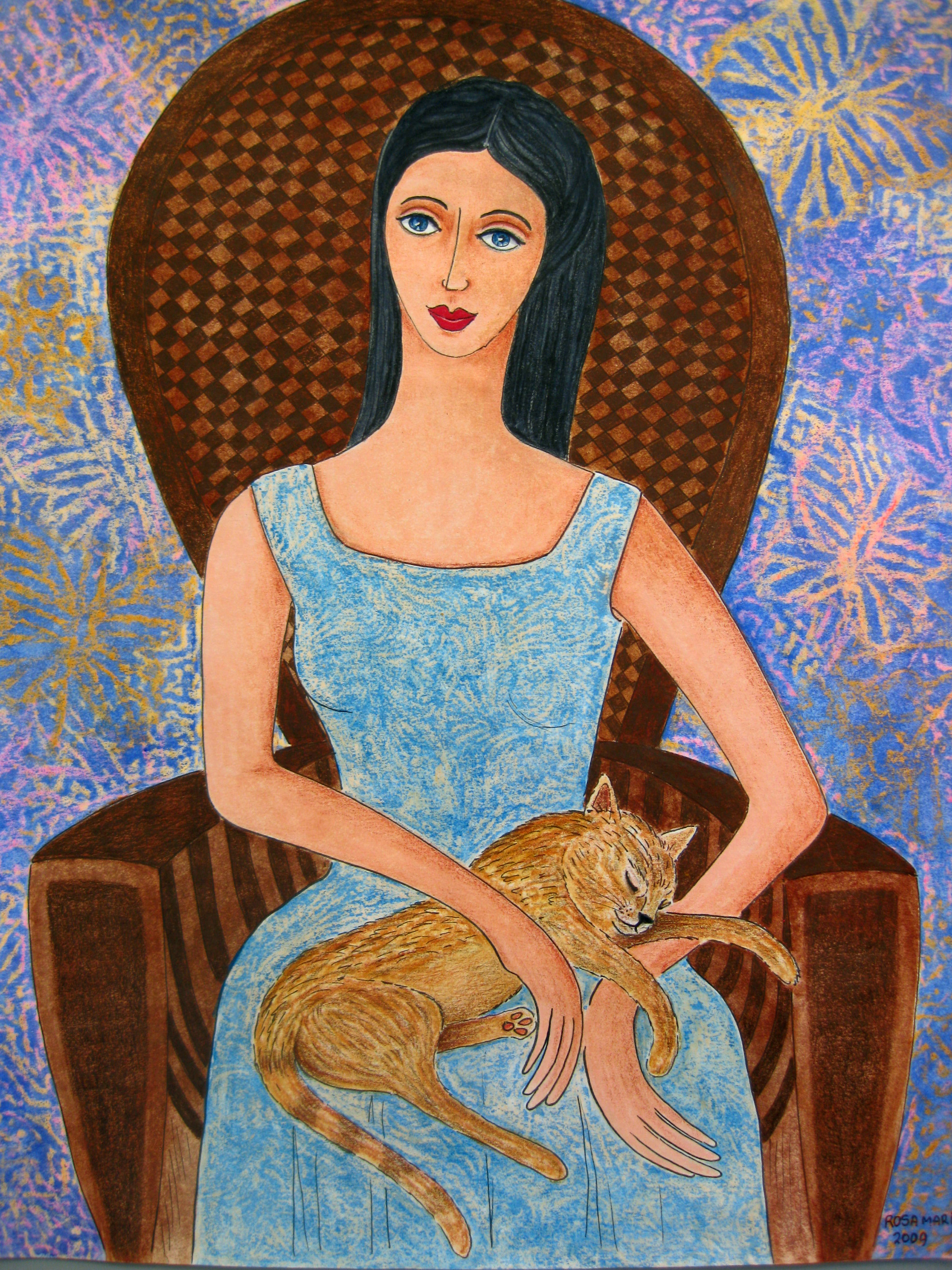 Woman with Cat